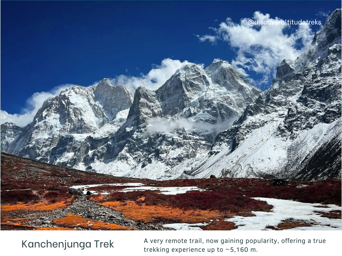 A remote trek routes in Nepal Kanchenjunga Trekking